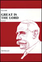 Great Is the Lord SATB Choral Score cover